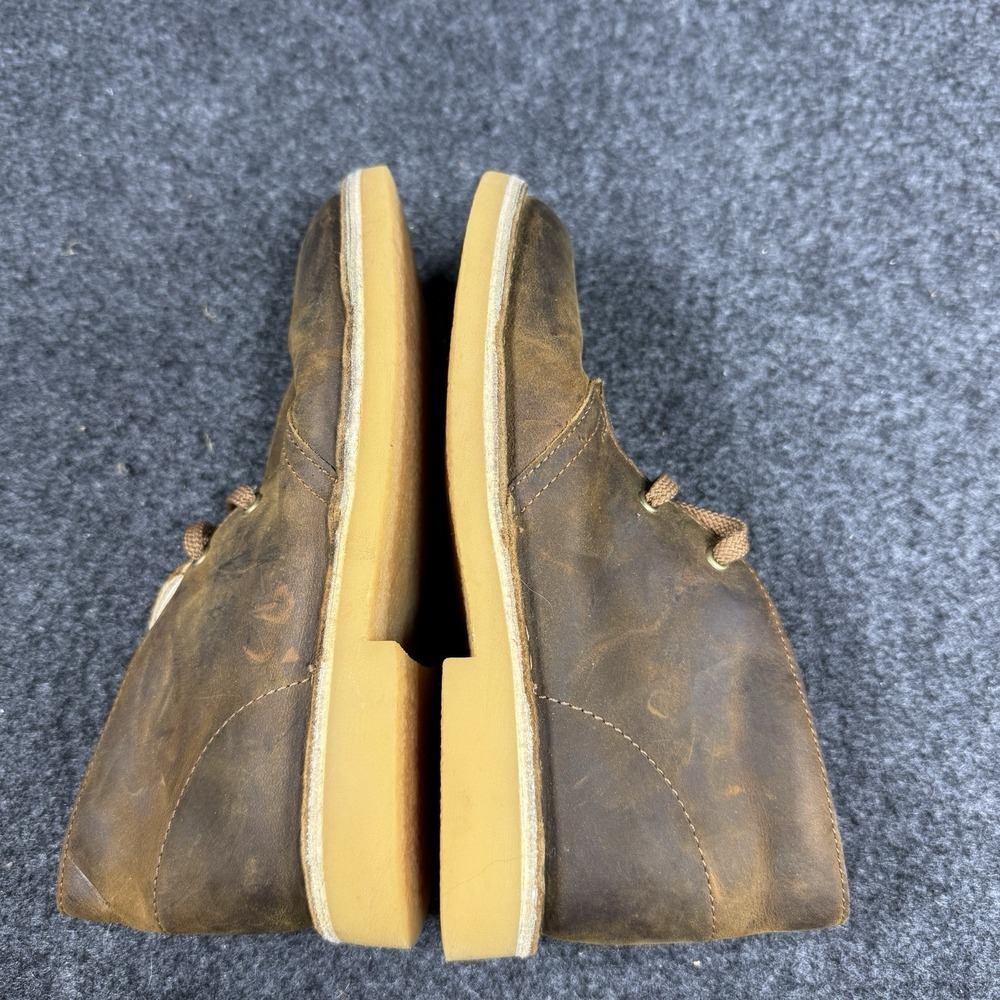 Clarks Bushacre 2 Chukka Boots Brown Leather Boys Size 13.5 - Picture 6 of 12